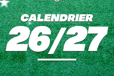 Saison 26/27 : Le calendrier de la saison